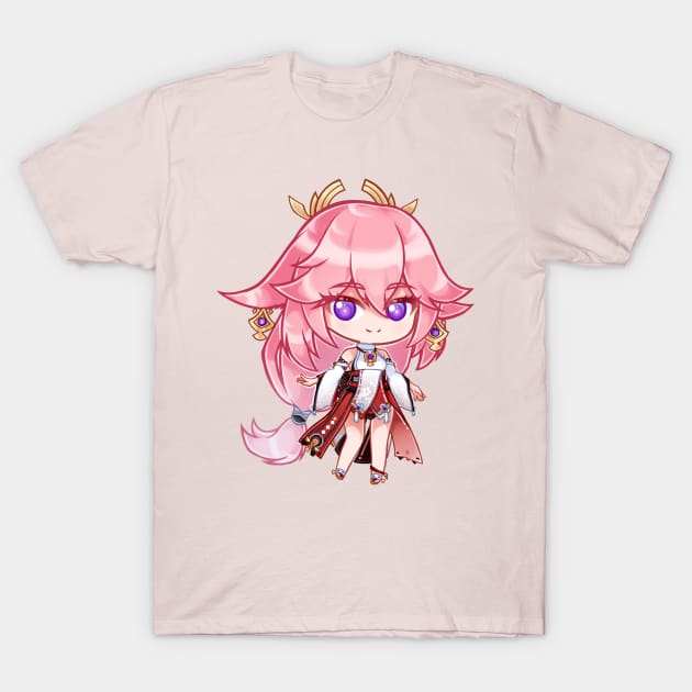 Yae chibi T-Shirt by HellaKumii